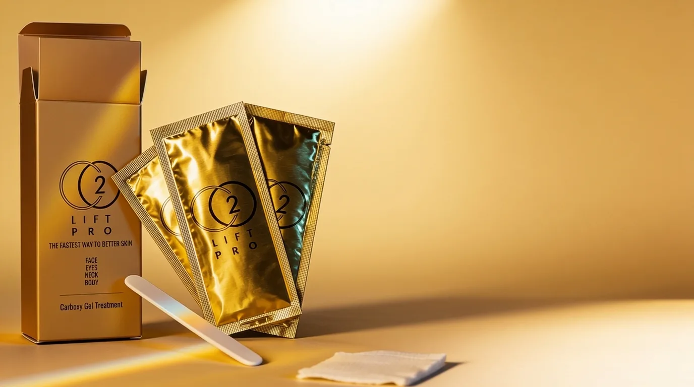 A CO₂ lift mask calms redness and speeds recovery after treatment.