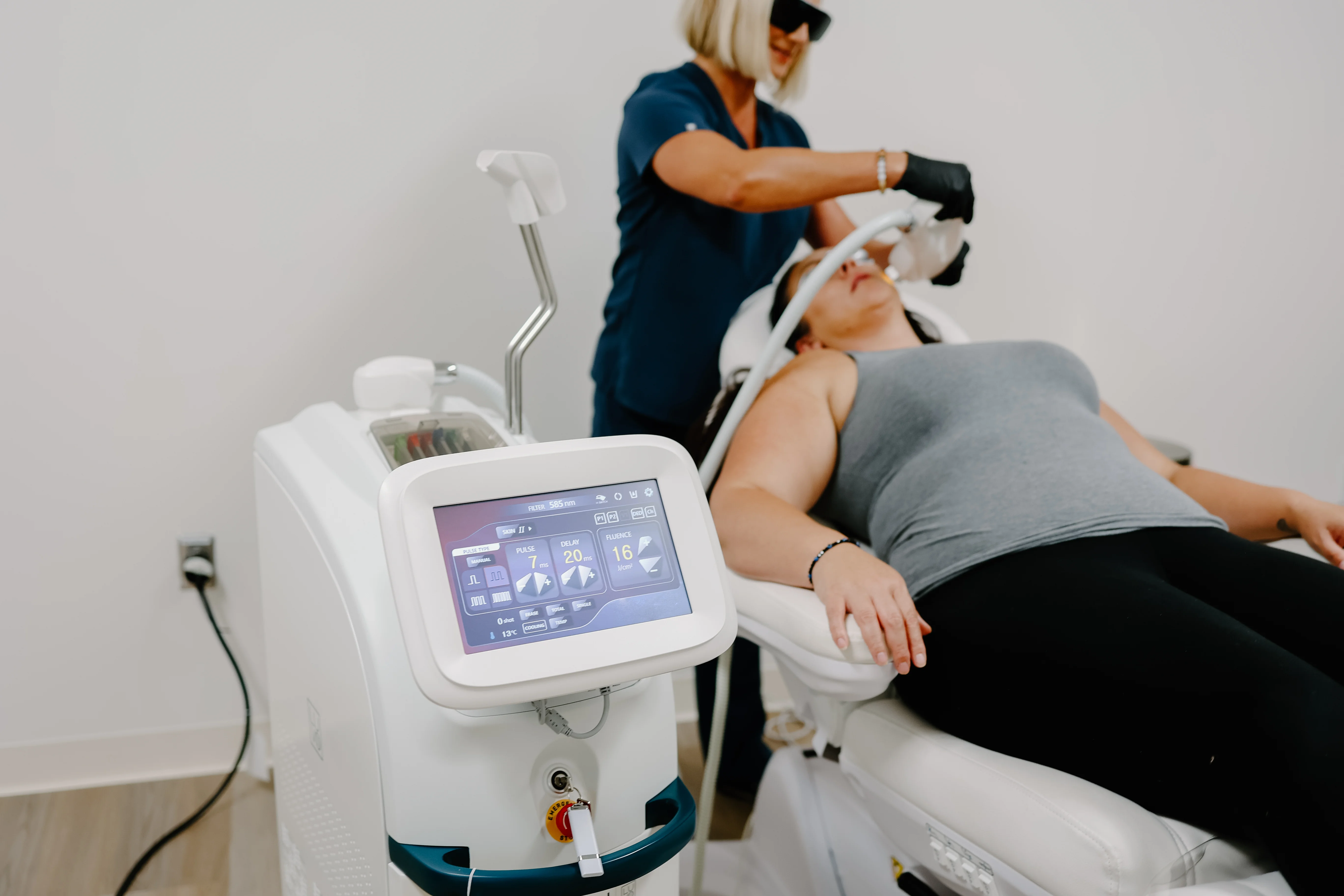 IPL hair removal treatment session at Beauty Lounge Med Spa