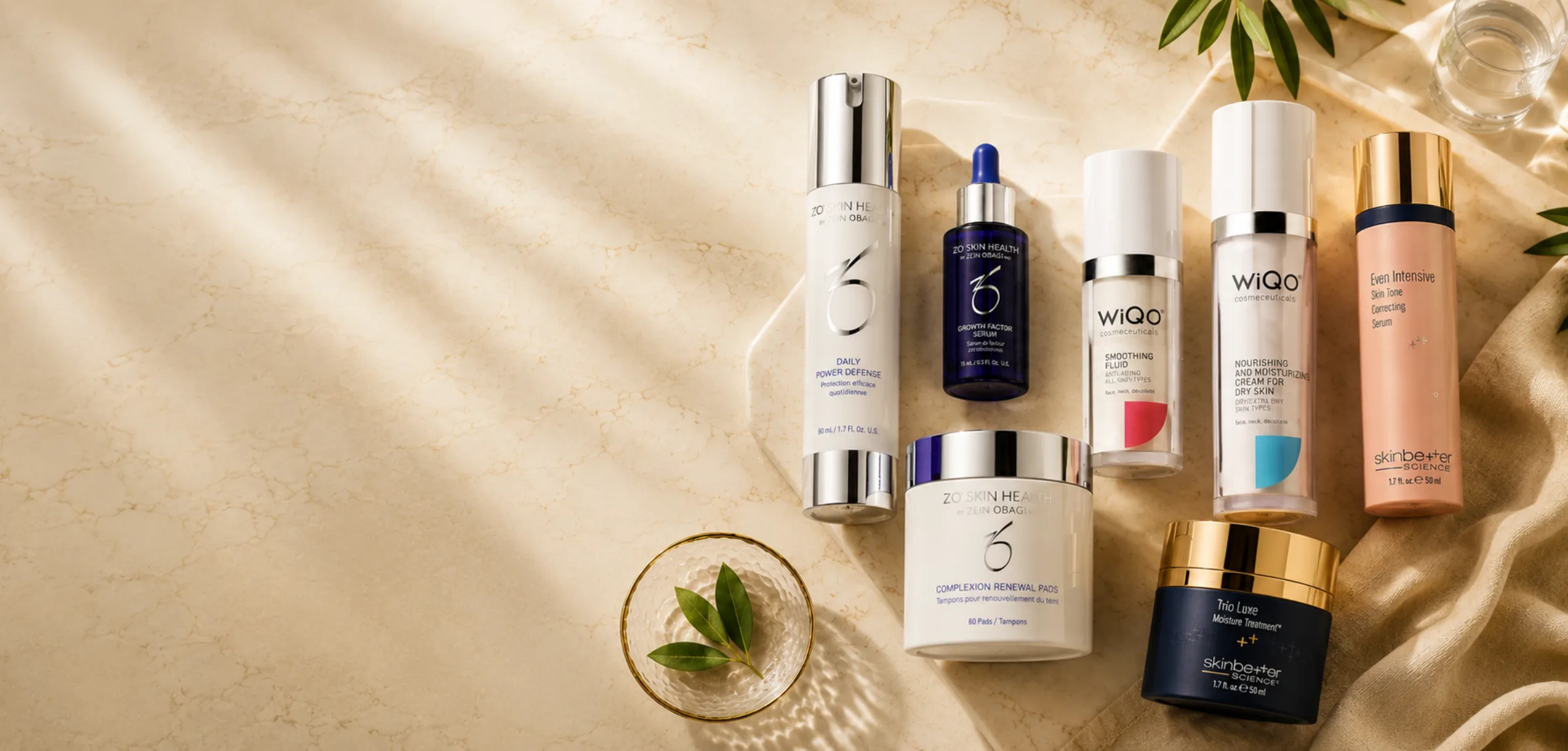 Medical-grade skincare by ZO Skin Health, SkinBetter Science and WiQo